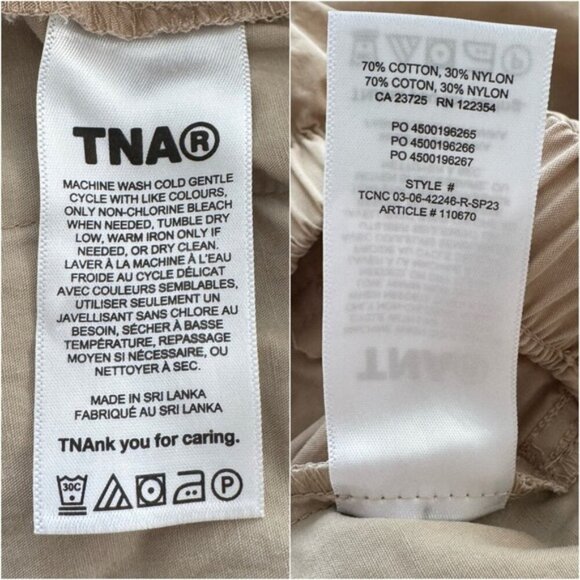 TNA • Deploy Parachute Pant in Humus Beige - Picture 10 of 13